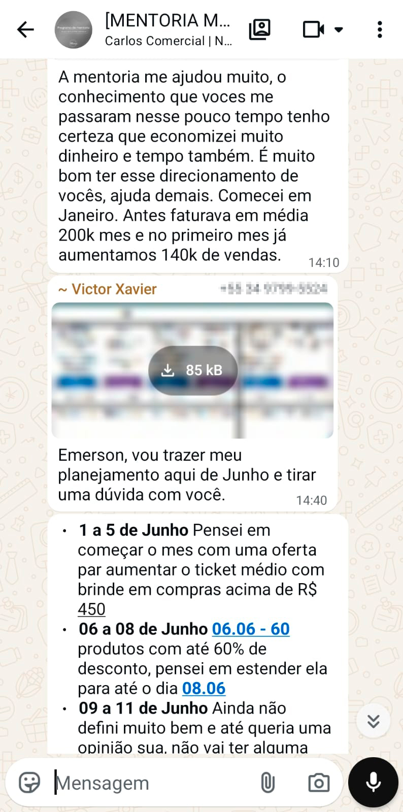 Depoimento de aluno Next