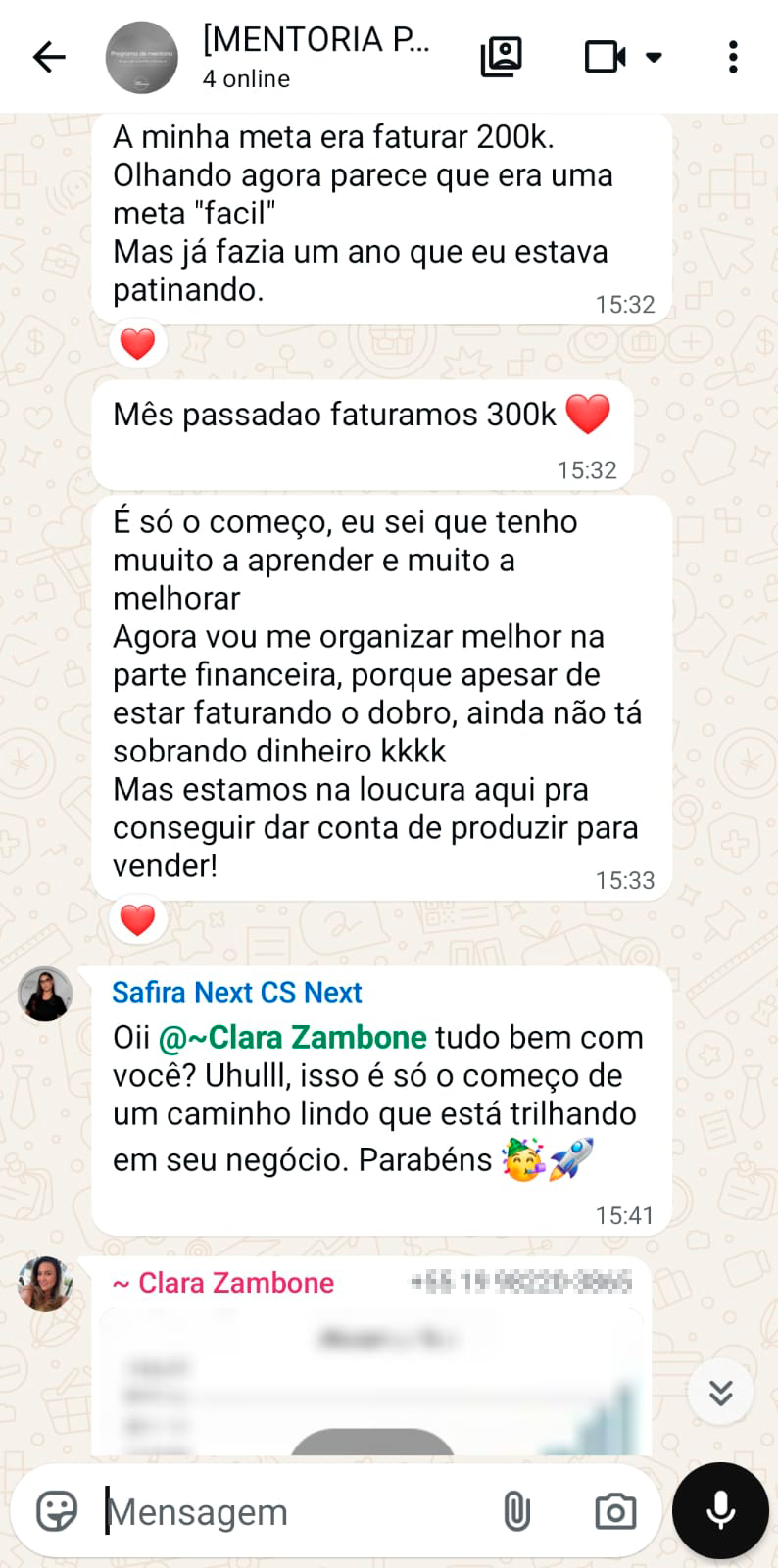 Depoimento de aluno Next